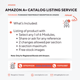 Amazon A+ Catalog Listing Service