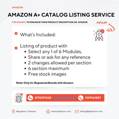 Amazon A+ Catalog Listing Service