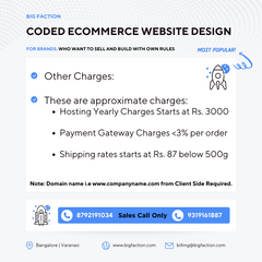 Coded Ecommerce Website Design