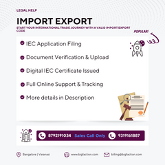 Import Export License (IEC) Registration