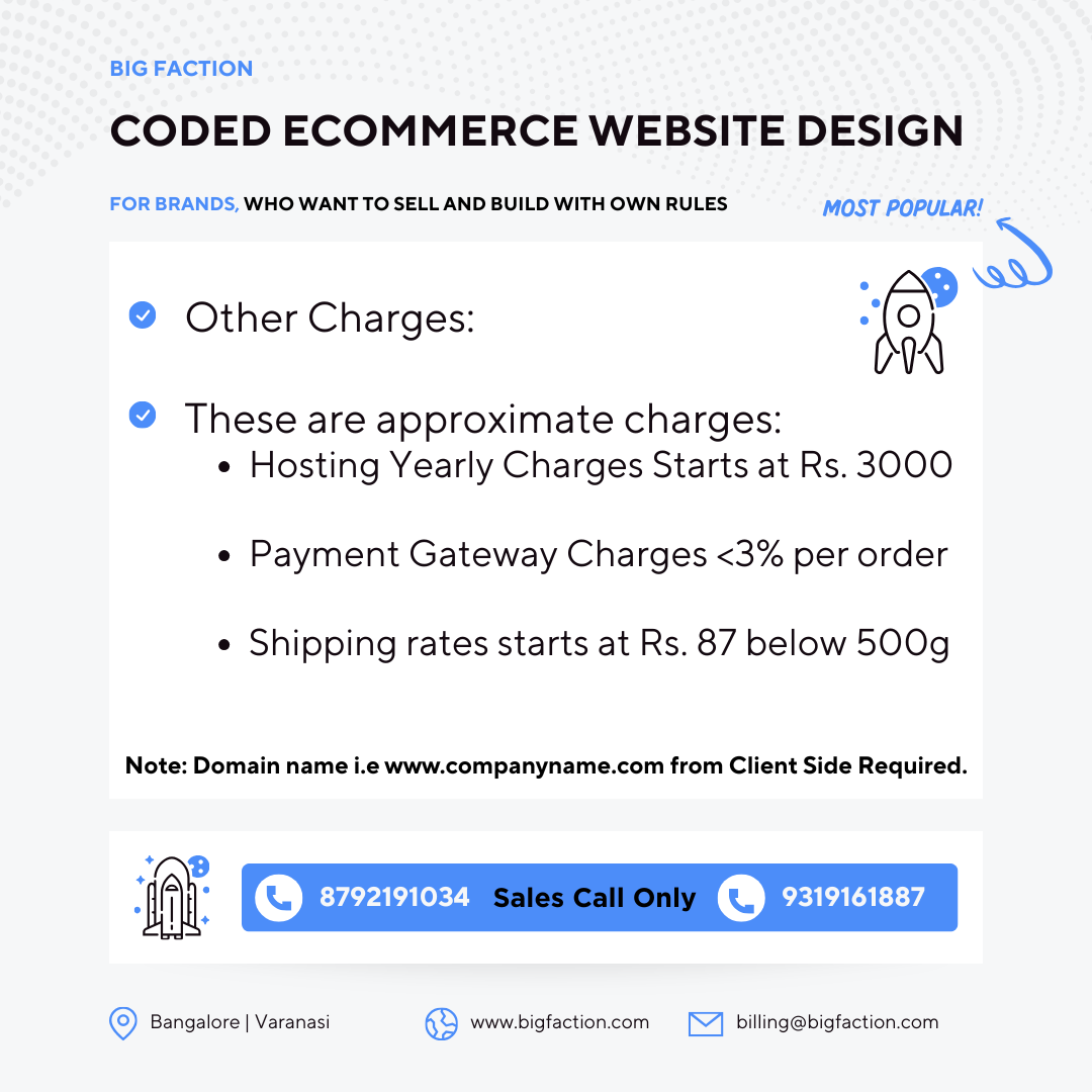 Coded Ecommerce Website Design