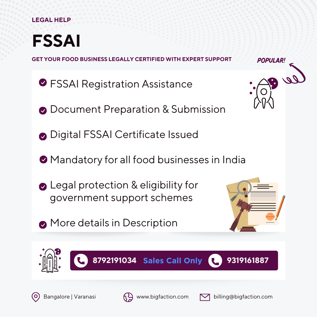 FSSAI Certificate Registration