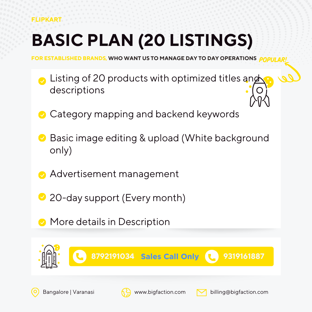 Flipkart Basic Seller Services
