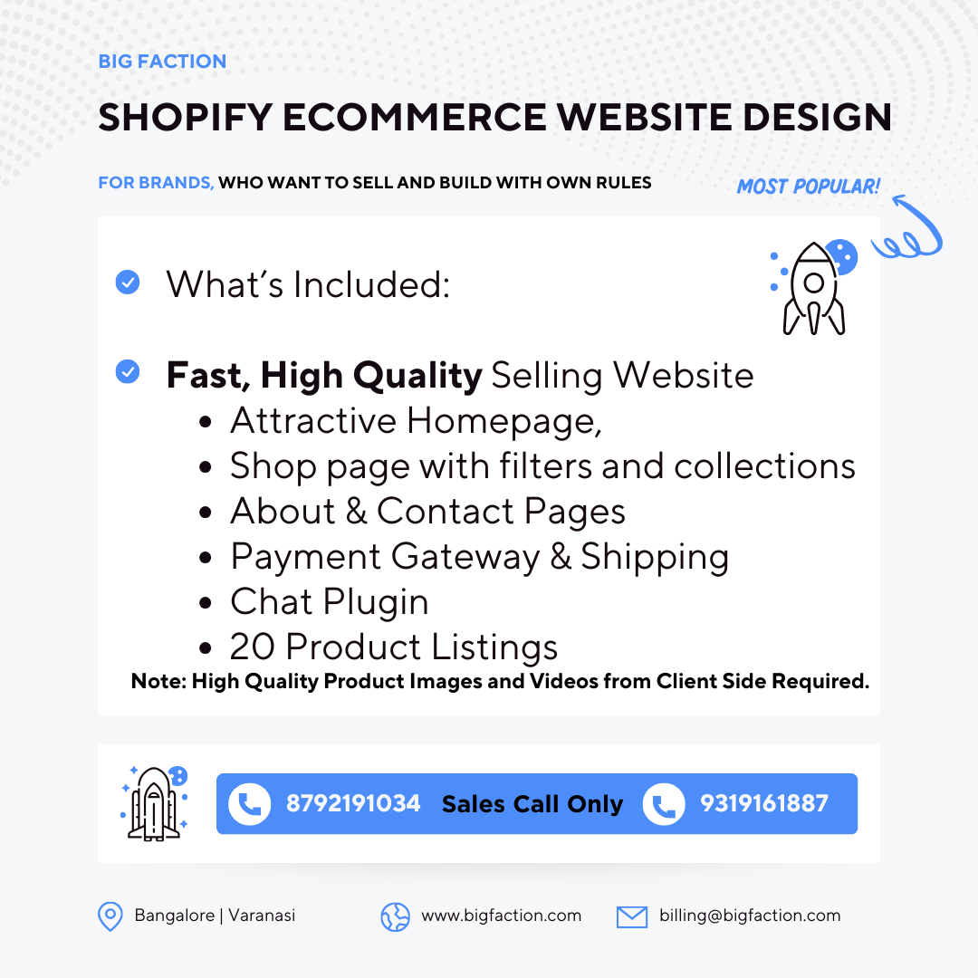 Shopify Ecommerce Website Design